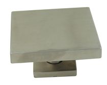 Bouton de porte carré inox