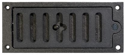 Grille D’Évacuation Ronde Fonte Noir Antique 20,3cm - Style Vintage
