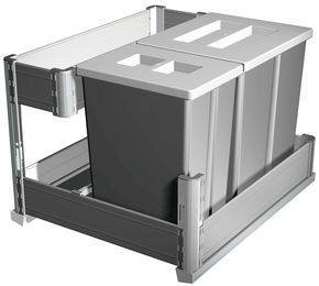Poubelle suspendue grande capacité EVO - pour meuble 400 mm - GOLLINUCCI