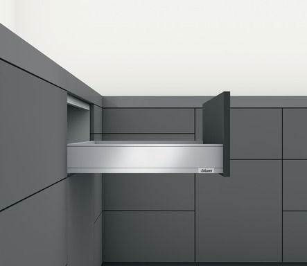 Kit tiroir LÉGRABOX pure - Inox anti-traces de doigts - TIP-ON
