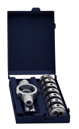 Coffret de 7 filières HSS ronde M3-M12