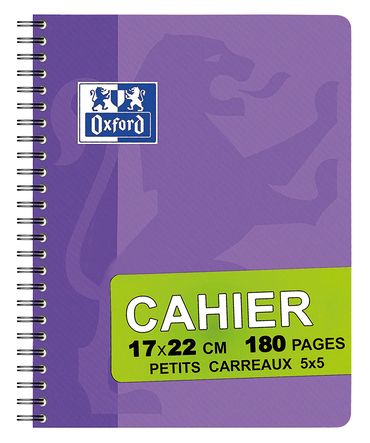 Cahier à spirales