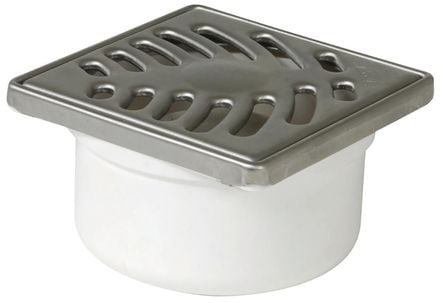 Siphonnette grille carrée